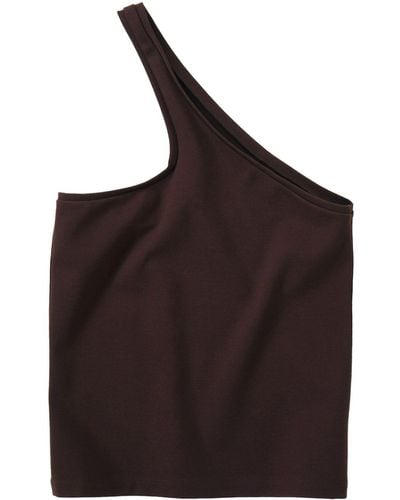 Closed One-Shoulder-Top - Braun