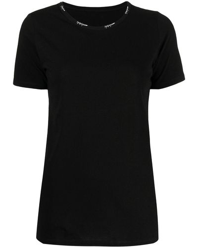 Yohji Yamamoto T-shirt a maniche corte - Nero