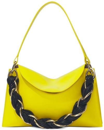 Proenza Schouler Contrast Braided-strap Shoulder Bag - Yellow