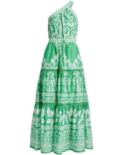 FARM Rio Sweet Garden floral-print dress - Vert