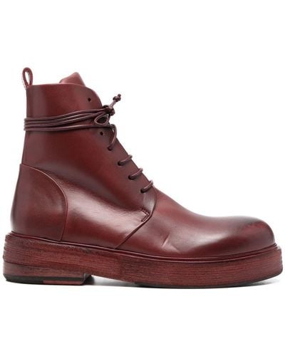 Marsèll Zuccolona Leather Boots - Purple