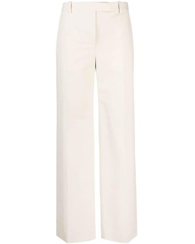 The Row Wide-leg Cotton-wool Pants - White