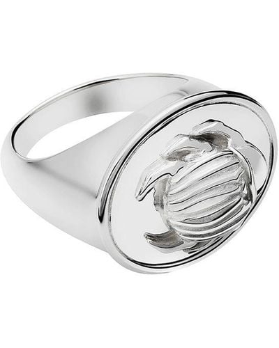 TANE MEXICO 1942 Beetle Sterling Silver Ring - Metallic