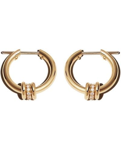 Spinelli Kilcollin 18kt Yellow Gold Ara Diamond Hoop Earrings - Metallic
