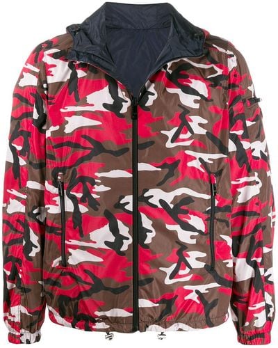 Prada Camouflage Reversible Jacket - Red