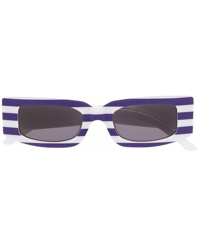 Sunnei Square-frame Striped Sunglasses - Blue
