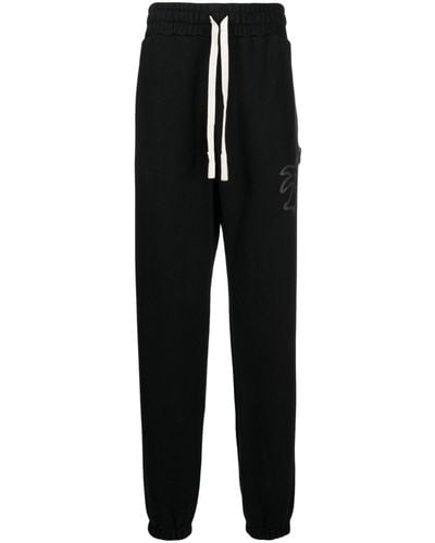 Palm Angels Hunter Cotton Track Trousers - Black