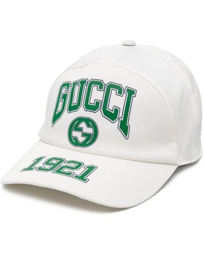 Gucci Baseballkappe mit Logo-Print - Blau