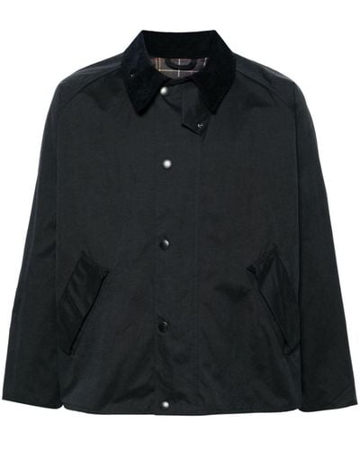Barbour Transporter Press-stud Shirt Jacket - Black
