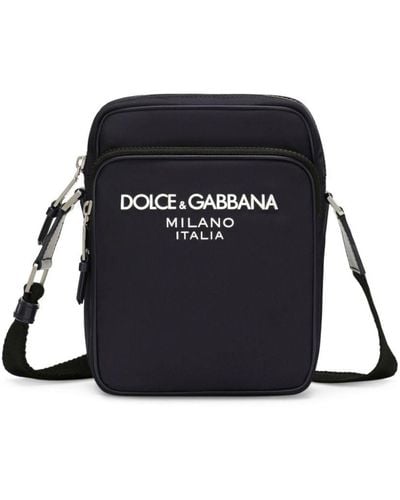 Dolce & Gabbana ロゴ ジップ ショルダーバッグ - ブラック