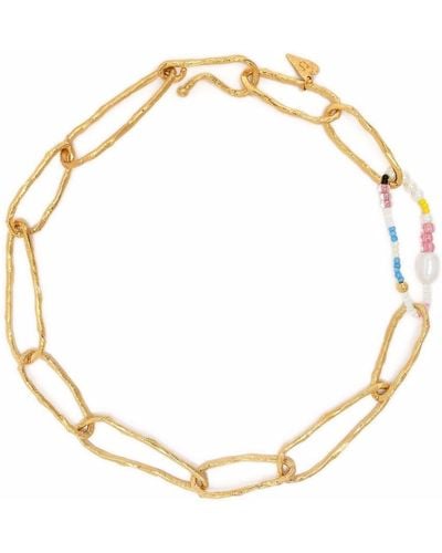 Forte Forte Pearl-ring Chain Necklace - Metallic