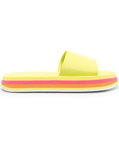 MSGM Chunky Flat Slides - Yellow