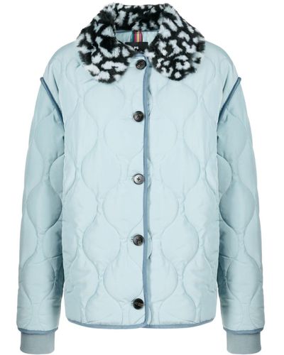 PS by Paul Smith Button-down Quilted Jacket - Blue