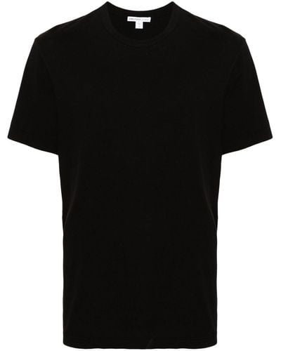 James Perse T-Shirt mit Rundhalsausschnitt - Schwarz