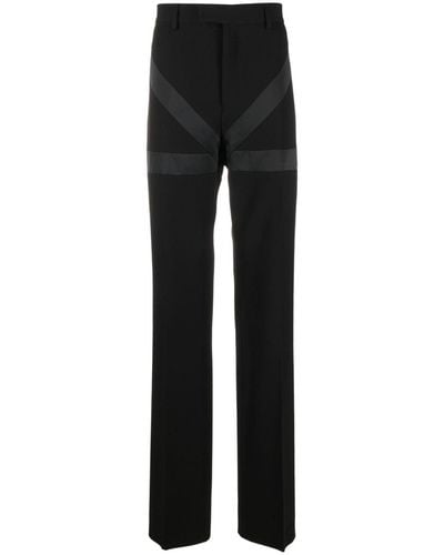 Ferragamo Inlay Tailored Trousers - Black