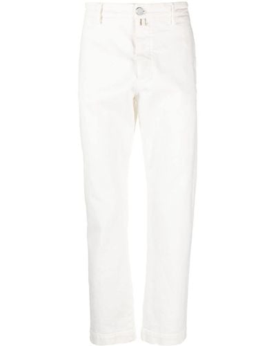 Jacob Cohen Jeans dritti con stampa - Bianco