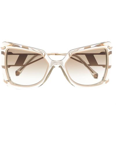 Cazal Butterfly-frame Sunglasses - Natural
