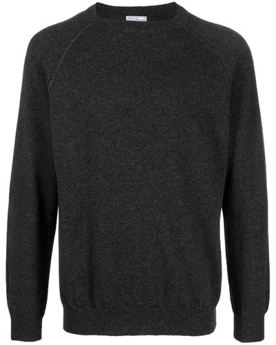 Fedeli Round-neck Cashmere Sweater - Black
