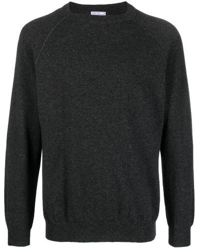 Fedeli Round-neck Cashmere Jumper - Black