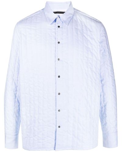 Low Brand Padded Long-sleeve Shirt - Blue