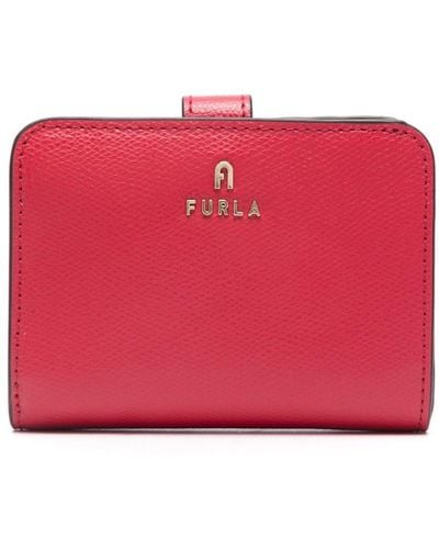 Furla Small Camelia Compact Leather Wallet - Red