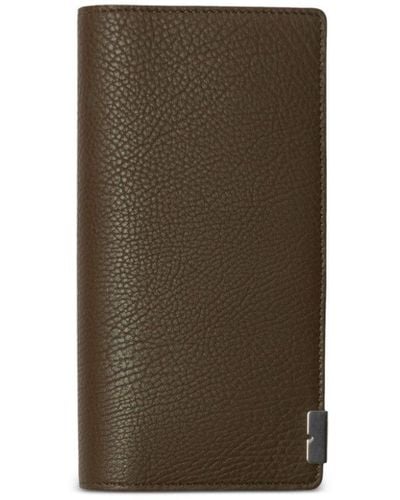 Burberry B-cut Bi-fold Leather Wallet - Green