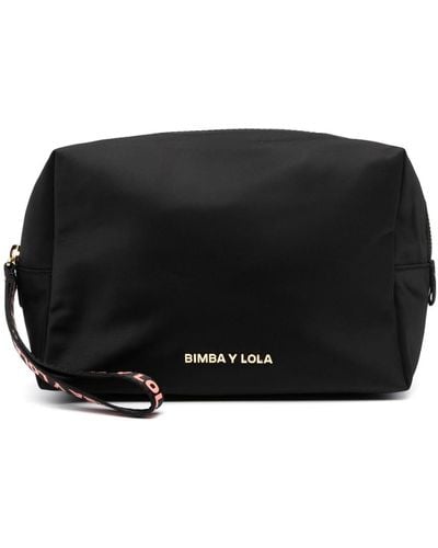 Bimba Y Lola Small Bead-detailing Crossbody Bag - Black