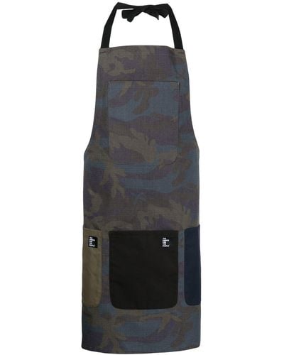 The Power for the People Multiple-pocket Detail Apron - Multicolour