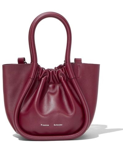 Proenza Schouler Mini sac à main à fronces - Violet