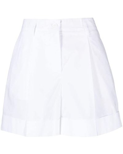 P.A.R.O.S.H. Pantalones cortos con pinzas - Blanco