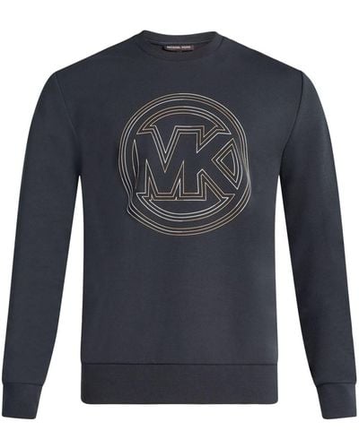 Michael Kors Victory Sweatshirt mit Logo-Print - Blau