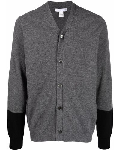 Comme des Garçons Fein gestrickter Cardigan - Grau