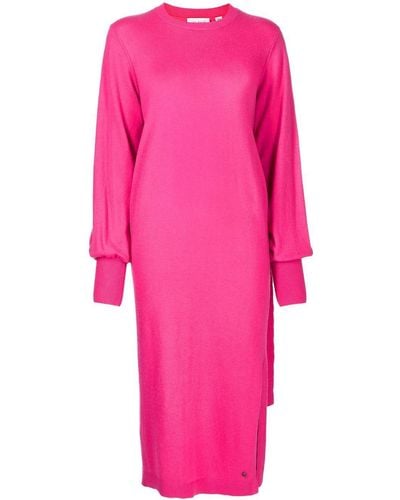 Ted Baker Front-tie Midi Dress - Pink