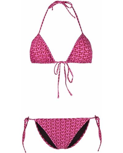 Zadig & Voltaire Logo-monogram Triangle Bikini - Pink