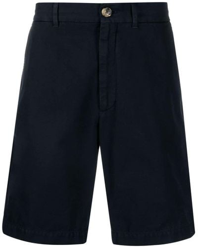Brunello Cucinelli Cotton Bermuda Shorts - Blue