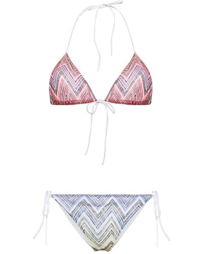 Missoni Zigzag Crochet Bikini - Pink