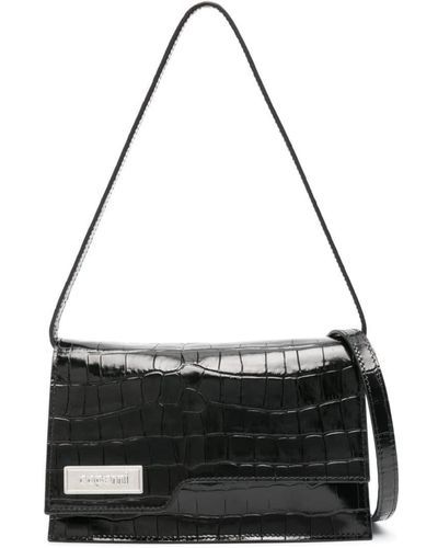 Coperni Mini Folder Leather Cross Body Bag - Black