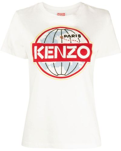 KENZO T-shirt World - Rouge