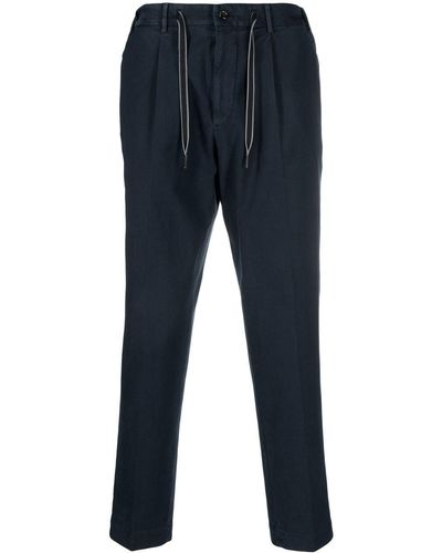Dell'Oglio Drawstring-waistband Chino Pants - Blue