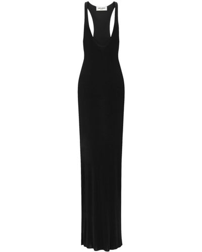Saint Laurent レーサーバック ドレス - ブラック