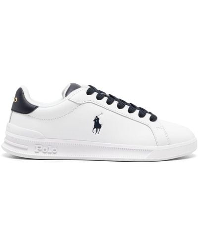 Polo Ralph Lauren Heritage Court Ii Leather Trainers - White