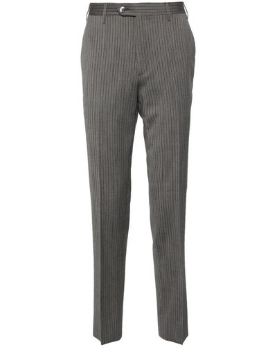 Corneliani Striped Tailored Trousers - Grey
