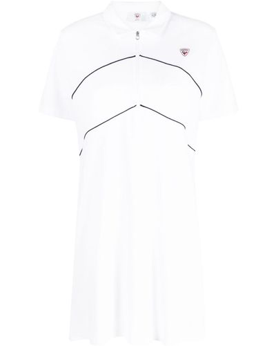 Rossignol Poloshirtkleid mit kurzen Ärmeln - Weiß