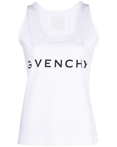 Givenchy Débardeur à logo imprimé - Blanc