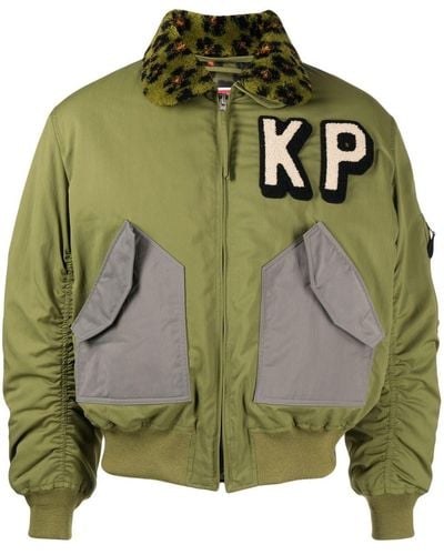 KENZO Boxy Bomber Jacket Khaki - Green