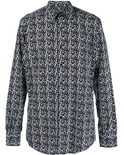 Karl Lagerfeld Camisa con motivo abstracto - Gris