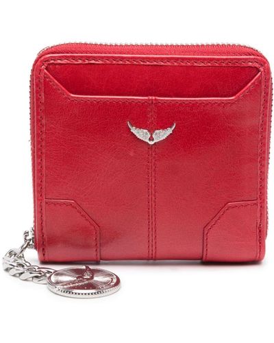 Zadig & Voltaire Sunny Mini Coin Wallet - Red
