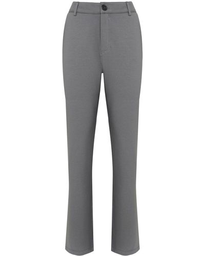 UMA | Raquel Davidowicz High-waisted Slim-fit Pants - Gray