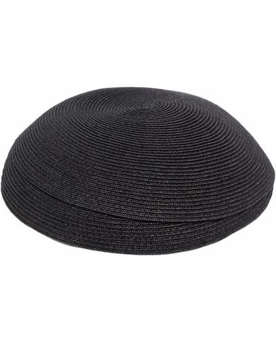 Flapper Sombrero con diseño entretejido - Negro