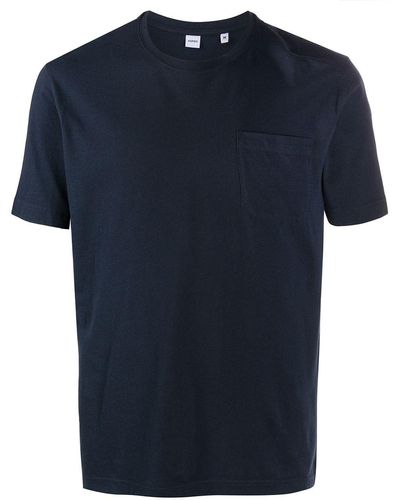 Aspesi Camiseta lisa con cuello redondo - Azul